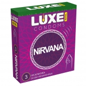Презервативы с увеличенным количеством смазки LUXE Royal Nirvana - 3 шт. - Luxe - купить с доставкой в Армавире