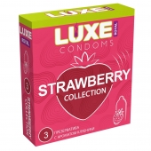 Презервативы с ароматом клубники LUXE Royal Strawberry Collection - 3 шт. - Luxe - купить с доставкой в Армавире