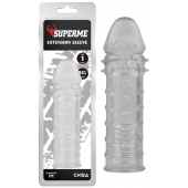 Прозрачная реалистичная насадка на пенис Extra Texture Sleeve - 16,2 см. - Chisa - в Армавире купить с доставкой