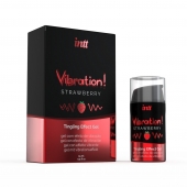 Жидкий интимный гель с эффектом вибрации Vibration! Strawberry - 15 мл. - INTT - купить с доставкой в Армавире