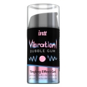 Жидкий интимный гель с эффектом вибрации Vibration! Bubble Gum - 15 мл. - INTT - купить с доставкой в Армавире