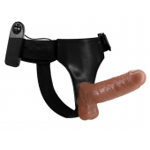 Страпон на трусиках с вибрацией Ultra Passionate Harness - 16 см. - Baile - купить с доставкой в Армавире