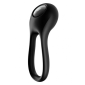 Черное эрекционное виброкольцо Majestic Duo - Satisfyer - в Армавире купить с доставкой
