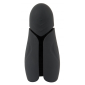 Черный силиконовый вибромастурбатор с нагревом Masturbator with 2 Functions - Orion - в Армавире купить с доставкой