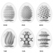 Набор из 6 мастурбаторов Tenga EGG IV с различным рельефом - Tenga - в Армавире купить с доставкой