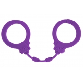 Фиолетовые силиконовые наручники Suppression - Lola Games - купить с доставкой в Армавире