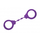 Фиолетовые силиконовые поножи Limitation - Lola Games - купить с доставкой в Армавире