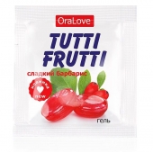 Гель-смазка Tutti-frutti со вкусом барбариса - 4 гр. - Биоритм - купить с доставкой в Армавире