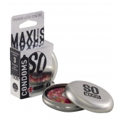 Экстремально тонкие презервативы в железном кейсе MAXUS Extreme Thin - 3 шт. - Maxus - купить с доставкой в Армавире