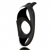 Черное эрекционное кольцо с двумя моторами Zeus Dual Vibe Cock Ring - FeelzToys - в Армавире купить с доставкой