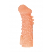 Телесная закрытая насадка с шершавой головкой Cock Sleeve Size L - 17,6 см. - KOKOS - в Армавире купить с доставкой