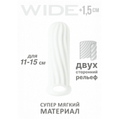 Белый фаллоудлинитель Homme Wide - 13 см. - Lola Games - в Армавире купить с доставкой
