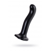 Черный стимулятор для пар P G-Spot Dildo Size L - 19 см. - Strap-on-me - в Армавире купить с доставкой