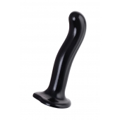 Черный стимулятор для пар P G-Spot Dildo Size L - 19 см. - Strap-on-me - в Армавире купить с доставкой