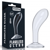 Прозрачный стимулятор простаты Flawless Clear Prostate Plug - 15 см. - Lovetoy - в Армавире купить с доставкой
