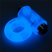 Голубое, светящееся в темноте эрекционное виброкольцо Lumino Play Vibrating Penis Ring - Lovetoy - в Армавире купить с доставкой