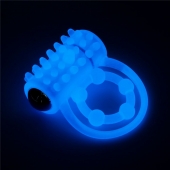 Голубое, светящееся в темноте виброкольцо Lumino Play Vibrating Penis Ring - Lovetoy - в Армавире купить с доставкой