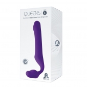 Фиолетовый безремневой страпон Queens L - Adrien Lastic - купить с доставкой в Армавире