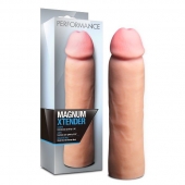 Телесная фаллическая насадка на пенис Magnum Xtender - 23 см. - Blush Novelties - в Армавире купить с доставкой