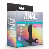Черный анальный вибратор Silicone Vibrating Prostate Massager 01 - 10,8 см. - Blush Novelties - в Армавире купить с доставкой