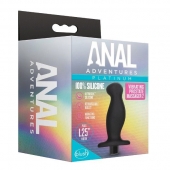 Черный анальный вибромассажёр Silicone Vibrating Prostate Massager 02 - 10,8 см. - Blush Novelties - в Армавире купить с доставкой