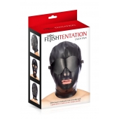 Маска-шлем с отверстием для рта и съемными шорами - Fetish Tentation - купить с доставкой в Армавире
