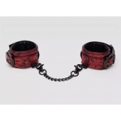Красно-черные наручники Reversible Faux Leather Wrist Cuffs - Fifty Shades of Grey - купить с доставкой в Армавире