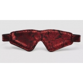 Двусторонняя красно-черная маска на глаза Reversible Faux Leather Blindfold - Fifty Shades of Grey - купить с доставкой в Армавире