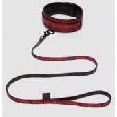 Стильный ошейник с поводком Reversible Faux Leather Collar and Lead - Fifty Shades of Grey - купить с доставкой в Армавире
