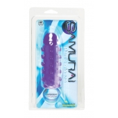 Закрытая фиолетовая насадка с пупырышками SAMURAI PENIS SLEEVE PURPLE - 14,5 см. - NMC - в Армавире купить с доставкой
