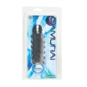 Дымчатая стимулирующая насадка с закрытой головкой SAMURAI PENIS SLEEVE BLACK - 14,5 см. - NMC - в Армавире купить с доставкой