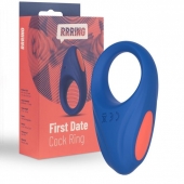 Синее эрекционное кольцо RRRING First Date Cock Ring - FeelzToys - в Армавире купить с доставкой