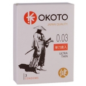 Ультратонкие презервативы OKOTO Ultra Thin - 3 шт. - Sitabella - купить с доставкой в Армавире