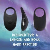Черное эрекционное виброкольцо Thor Cockring - FeelzToys - в Армавире купить с доставкой