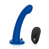 Синяя насадка Remote Control P-Spot G-Spot с черными трусиками - 20 см. - Pegasus - купить с доставкой в Армавире