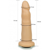 Телесная насадка Harness - 15,8 см. - LOVETOY (А-Полимер) - купить с доставкой в Армавире