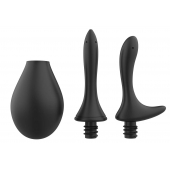 Черный анальный душ Nexus Anal Douche Set с 2 сменными насадками - Nexus Range - купить с доставкой в Армавире