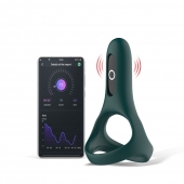 Изумрудное виброкольцо Magic Motion Rise с подхватом мошонки - Magic Motion - в Армавире купить с доставкой