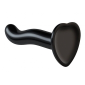 Черный фаллоимитатор-насадка Strap-On-Me P G spot Dildo size S - 16,4 см. - Strap-on-me - купить с доставкой в Армавире