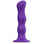 Фиолетовая насадка Strap-On-Me Dildo Geisha Balls size XL - Strap-on-me - купить с доставкой в Армавире