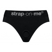 Черные трусики для насадок Heroine Lingerie Harness - size L - Strap-on-me - купить с доставкой в Армавире