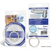 Стальное эрекционное кольцо STEEL COCK RING - 3.5 см. - BlueLine - в Армавире купить с доставкой