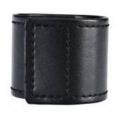 Хомут-утяжка для мошонки из искусственной кожи на липучке VELCRO BALL STRETCHER- 4 см. - BlueLine - в Армавире купить с доставкой