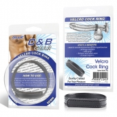 Кольцо на пенис из искусственной кожи на липучке VELCRO COCK RING - 5 см. - BlueLine - в Армавире купить с доставкой