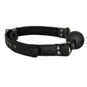 Черный кляп-шарик BALL GAG DIAMOND - Dream Toys - купить с доставкой в Армавире