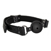 Черный кляп-шарик BALL GAG DIAMOND - Dream Toys - купить с доставкой в Армавире