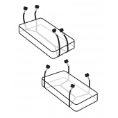 Фиксаторы для кровати WRAPAROUND MATTRESS RESTRAIN - Pipedream - купить с доставкой в Армавире