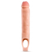 Телесная насадка-удлинитель 11.5 Inch Silicone Cock Sheath Penis Extender - 29,2 см. - Blush Novelties - в Армавире купить с доставкой