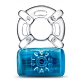 Синее эрекционное виброкольцо Pleaser Rechargeable C-Ring - Blush Novelties - в Армавире купить с доставкой