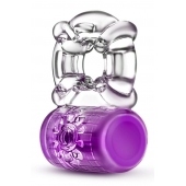 Фиолетовое эрекционное виброкольцо Pleaser Rechargeable C-Ring - Blush Novelties - в Армавире купить с доставкой
